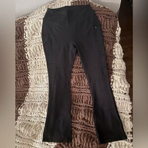 Jaanuu Black Flare Yoga Pants - size small